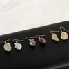 Dangle Earrings Factory Direct Natural Crystal Mixed Mixed Stone Raw Stone 2023 Creative Simple Ladies Mandmade