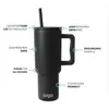 Tumblers Simple Modern 40Oz Tumbler With Handle Lid St Insated Travel Mug Beer Outdoor Cam Cup Vacuum Drinking Home Garden Kitchen, Di Dhleo