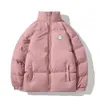 Inverno engrossado jaqueta masculina moda gola pão roupas novo solto grande tamanho leve e fino casaco de algodão dos amantes