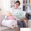 Christmas Decorations Cute Pig Pillow Doll Stuffed Toy Soft Panda Strip Cat Lazy Slee Drop Delivery Home Garden Festive Party Supplie Dhjhh