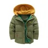 Manteau en duvet 2023 hiver nouveaux garçons veste épissage épaissir garder au chaud à capuche Protection contre le froid coupe-vent pour 3-10 ans enfants manteau J231013