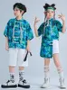 ステージウェア子供ジャズダンスチアリーディングパフォーマンススーツ中国語スタイルの女の子ハンフ古代男の子ヒップホップ服DQS13967