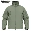 Men's Down Parkas TACVASEN Winter Soft shell Water Resistant Fleece Lined Jackets Mens Hiking Tactical Waterproof Jacket Coat Clothing WindbreakerL231014