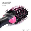 Hair Dryers Onestep Dryer Volumizer Roller Electric Air Brush Curling Straightener Blow Salon Styling Comb Dr259K9460989 Drop Delive Dhnmf
