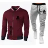 Men's Tracksuits Men Spring Classic Style Defqon 1 Prints Rock 6 Color Tops Sets Customizable Logo Zipper Jacket And Pants 2-241o