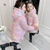 Down Coat 2023 Winter Down Long Jacket For Girls Waterproof Shiny Hooded Coat Children Clothing 5-12 Years Kids Parka Snowsuit Ytterkläder J231013