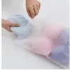 Travelling Storage Bag Frosted Plastic Reclosable Zipper Bags Self Seal Packaging Pouch for Gift Clothes Jewelry Nlndk
