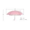 Parapluies Transparent Transparent Parapluie PVC Dôme Bulle Sun Shade Longue Poignée Droite Bâton Drop Livraison Maison Jardin Ménage Su Dhrl7