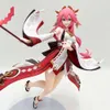 フィンガー玩具25cm yae miko genshin ImpactアニメフィギュアGenshin Impact Klee Action Figur