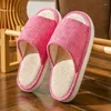 Slippers Spring And Autumn Household Cloth For Men Women's Indoor Anti Slip Wood Flooring Soft Sole Fabric Art Four Seasons