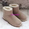 Venda quente AUSG clássico Curto Mini estilo 5854 mulheres botas de neve manter bota quente moda pele clara botas femininas sapatos de inverno 17 cores 19