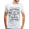 Fantastisk retro bitcoin tshirt män crewneck tryckt cryptocurrency tee shirt club present t shirt billig unik design kläder tops3063
