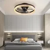 ライト付きの天井ファン、ミニマリストのリングLEDシャンデリアファンは、寝室保育園のリビングルームのためのリモコンを備えたモダンな天井ランプ