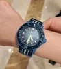 Sports Quartz Unisex Watch Ocean Watch World Time Rotating Transparent Back Cover Five Major Ocean Co branded Series Watches