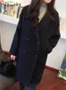 Misto lana da donna Yitimoky Abiti Collo Cappotti di lana per le donne Autunno Inverno 2022 Nuova moda coreana Giacche oversize da ufficio Capispalla chic da donnaL231015