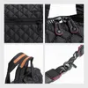 Kvällspåsar Mabula Luxury Design Down Padded Tote Bag Quilted Topphandtag Handväskor Casual Purs Axel Female Crossbody 231013