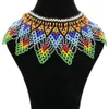 Chokers African Tribal Ethnic Colorful Beads Choker Halsband Boho Indian Bride Bib Collar Egyptian Nigeria Statement Neck Chains Jewely 231013