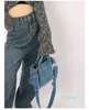 Brands Denim Tote Women Shoulder Small Design Canvas Jeans Shopper for Handbags Crossbody Female Purse