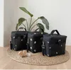 Diaper Bags Zipper Embroidery Cotton Mother Bag Baby Stroller Hanging Toddler Insulation Thermal Lunch s for Children Cute and Functional 231013