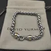 Dy Circle Link Chain Charm Designer Bracelet pour femmes Chaînes cubaines Diamonds Fashion Retro Party Birthday Gift Populaire en Europe et en Amérique
