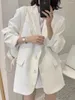 Dameskostuums Mode Fancy Zwart Jasje Dame 2023 Herfst/Winter Losse Alle-Bijpassende Bleizer Casual De Mujer blazer Vrouwen