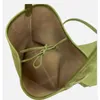 Le sac seau R femmes sacs à bandoulière fourre-tout en daim sacs à main de créateur sous les bras couleur verte grande capacité