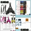 Dog Collars Leashes Designers Harness and Set on for Small Medium Dogs CAT調整可能なヘビーデューティホルタードロップ配信HOME DHK4H