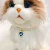 Dog Collars Stylish Extended Love Heart Fake Crystal Cat Small Puppy Choker Jewelry Pet Supplies Charm Necklace