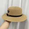 Luksusowe designerskie czapki męskie mężczyźni skośne Straw Hats kapelusz najwyższej jakości lato czapki kobiety luksusowe projektanci czapki czapki 2105207T
