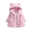 Manteau d'hiver bébé filles vêtements fausse fourrure manteau polaire Pageant veste chaude de Noël Snowsuit 1-8Y bébé veste à capuche vêtements d'extérieur J231013