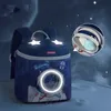 Ryggsäckar 3D Space Dinosaur Rabbit School ryggsäck för 26 år gammal vattentät tecknad pojkar skolväska barn gåva mochila infantil s 231013