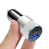 PD 20W chargeur de voiture rapide QC3.0 3.1A charge rapide USB type C chargeur de téléphone de voiture adaptateur pour iPhone 15 14 Samsung S23 Moto