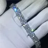 Miłośnicy bransoletki kwiatowej Diamentowe białe złoto Bracelety zaręczynowe dla kobiet Wedding Accessaries2887