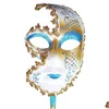 Party Masks Men And Women Halloween Mask Half Face Venice Carnival Supplies Masquerade Decorations Cosplay Props1 Drop Delivery Home G Dhbiv