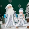 Decorazioni natalizie Anno Figurina di bambola di Babbo Natale per accessori per la decorazione domestica Ornamenti per alberi di Navidad 40 cm Figura in piedi grande 2023 231013