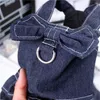 Abbigliamento per cani Abito in denim Gonna jeans Vestiti per animali domestici Cucciolo di gatto Abbigliamento per cagnolino T-shirt Gilet Guinzaglio per esterni Cappotto