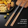 Baguettes 1 paire utile pour friture douce traditionnelle chinoise