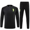 Mens Trailtsits Designer Futbol Giysileri Siyah Günlük Spor Takipleri Jackt Pants247D