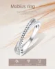 Designer per le donne Versione coreana Ins Style Luxury Moissanite Row Anello Fine Anello Moda Nicchia S925 Argento Moissanite a forma di X Anello croce Regalo di nozze femminile