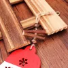 Factory Outlet Creative Decoration 16cm Red Christmas Tree Bell Snowflake Deer Wood Hanging Door Hanging Window Hanging Jewelry