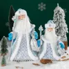 Decorazioni natalizie Anno Figurina di bambola di Babbo Natale per accessori per la decorazione domestica Ornamenti per alberi di Navidad 40 cm Figura in piedi grande 2023 231013