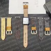 Tasarımcı Orijinal Deri Apple Watch Bantları 49mm Apple Watch Straps 38mm 40mm 41mm 42mm 44mm 45mm iWatch 9 4 5 SE 6 7 Serisi Bantlar Moda Marka Baskı Mektup