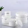 20/30/50/100/150/200G Bouteille en plastique blanc Récipient rechargeable avec couvercle Jars cosmétiques vides Conteneurs de rangement Kiwkm