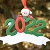 Fabriksuttag 2023 NY Santa Claus älg Family Pendant Harts Christmas Tree Hanger