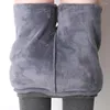 Actieve shorts Dames Geplooide Rokken Legging Verdikte Pluche Winter Warme Broek Thermische Strakke Broeken Leggins Pantalones Streetwear 4XL