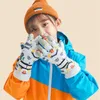 Children's Mittens Children Ski Glove for Girls Boys Waterproof Thicken Five Fingers Gloves Keep Warmer Cartoon Print Winter Snow Kids Mitten 412Y 231013