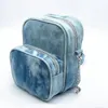 Sacos de noite Tiedye Denim Jeans Cool Girl 2023 Moda Tendência Messenger Bag Mini Bolsa de Ombro Kpop Star Merch 231013