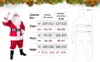 Theme Costume Santa Claus Come 7PCS Christmas Complete Dress-Up Outfit For Adult Cosplay Santa Suit With Hat Beard Golves For MenL23101