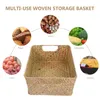Dinnerware Sets Rattan Trash Can Kitchen Storage Box Trays Serving Sundries Organizing Basket