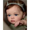 Poupées Poupées 60Cm Bebe Reborn Doll Belle Enfant Fille Peinte À La Main 3D Veines Visibles Doux Au Toucher Bébé Bonecas Jouets Jouets Cadeaux Poupées Acces Dhrmw